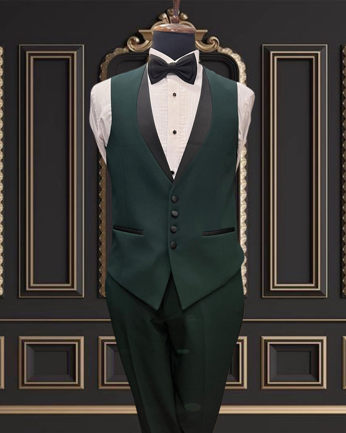 Men's Emerald Green Tuxedo with Peak Lapel – Wedding & Formal Wear