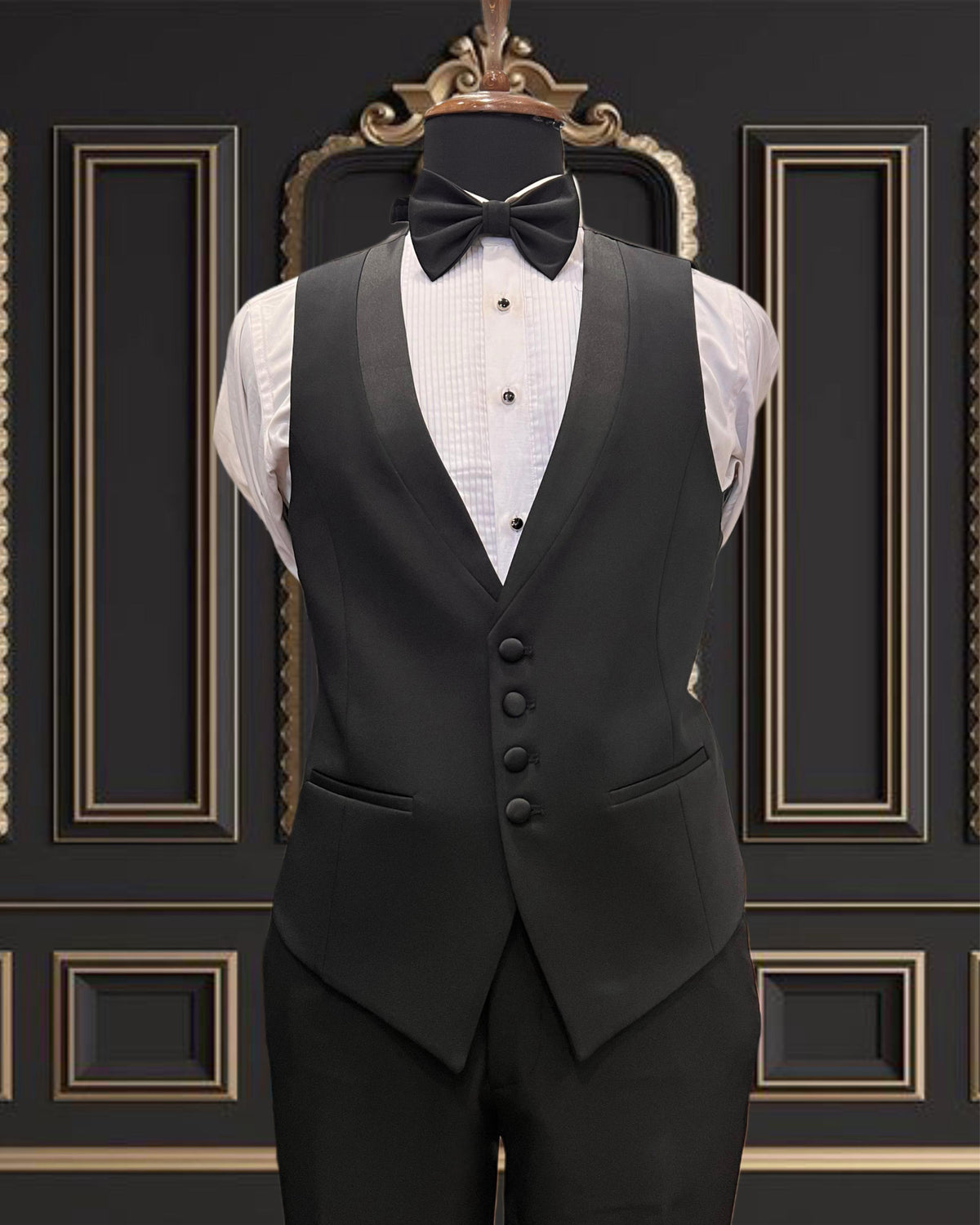 Men’s Black Tuxedo with Satin Shawl Lapel | Super Stretch Tuxedo