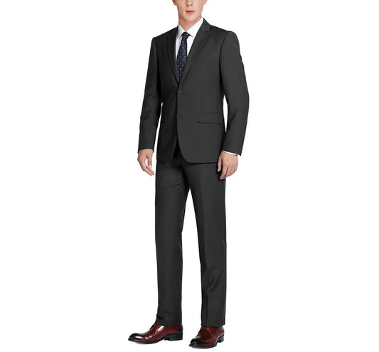 Men’s Black 100% Super 140s Wool Suit | Premium Classic & Slim Fit Business and Formal Wear