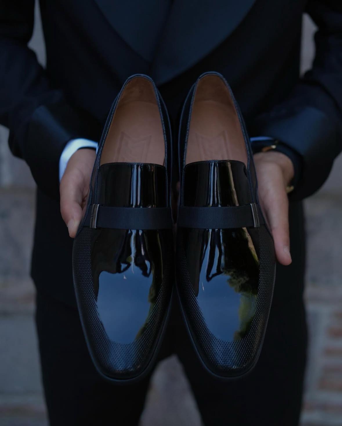Men's Patent Leather Tuxedo Loafers – Sleek, Comfortable & Formal