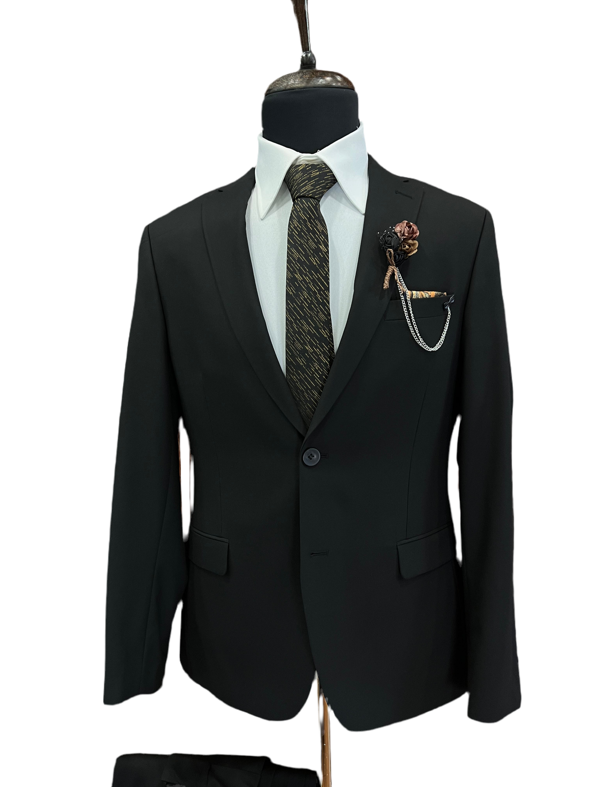 Men’s Black Slim Fit Suit – Classic & Modern