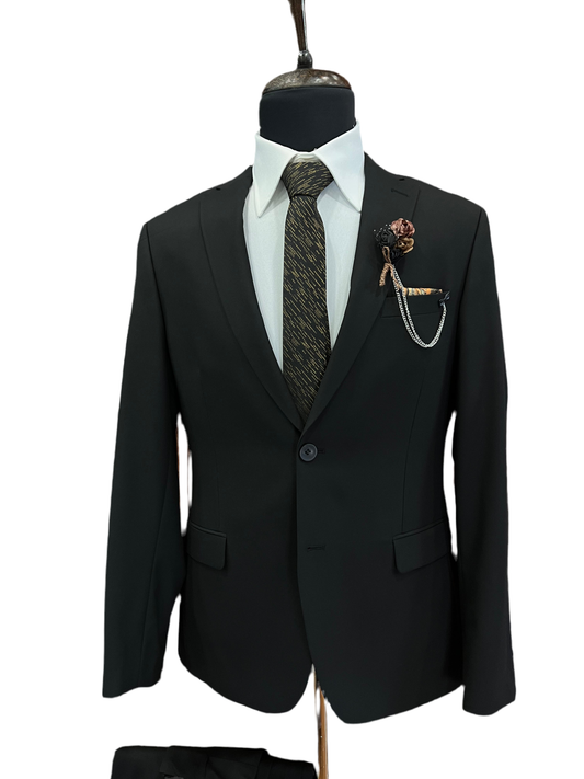 Men’s Black Slim Fit Suit – Classic & Modern