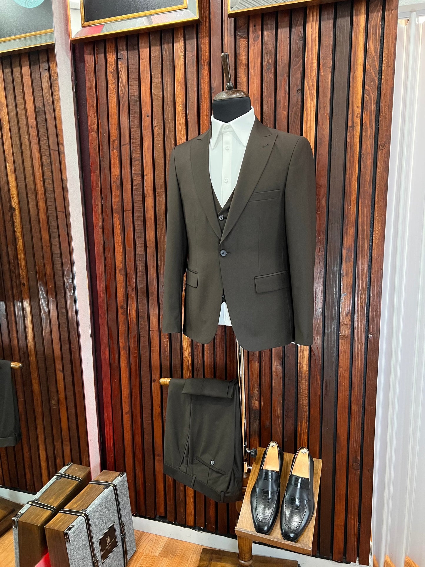 Men's Brown Suit | Slim Fit Formal Wear for Weddings & Business