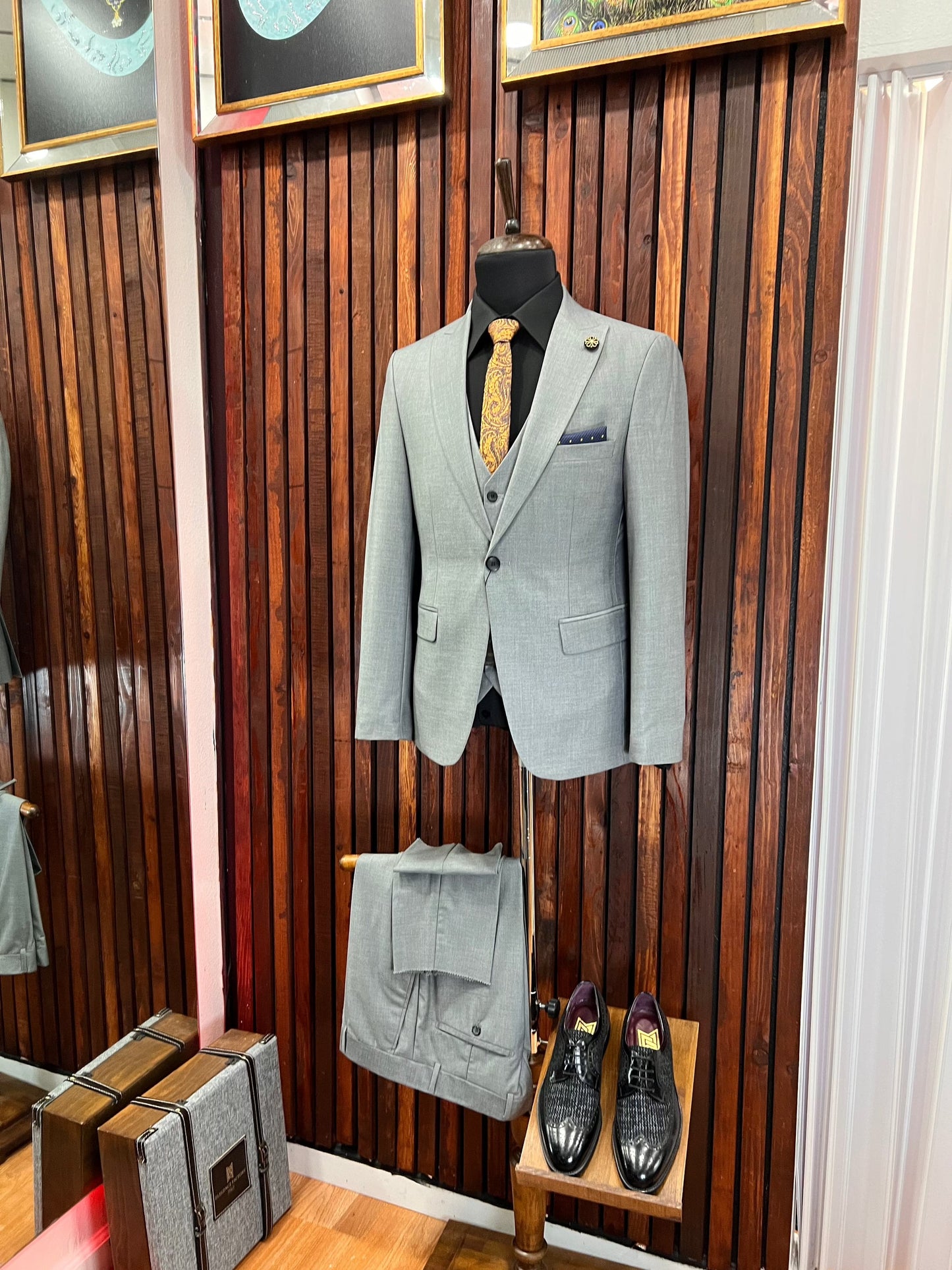 Men's Grey Suit | Slim Fit Formal Wear for Weddings & Business