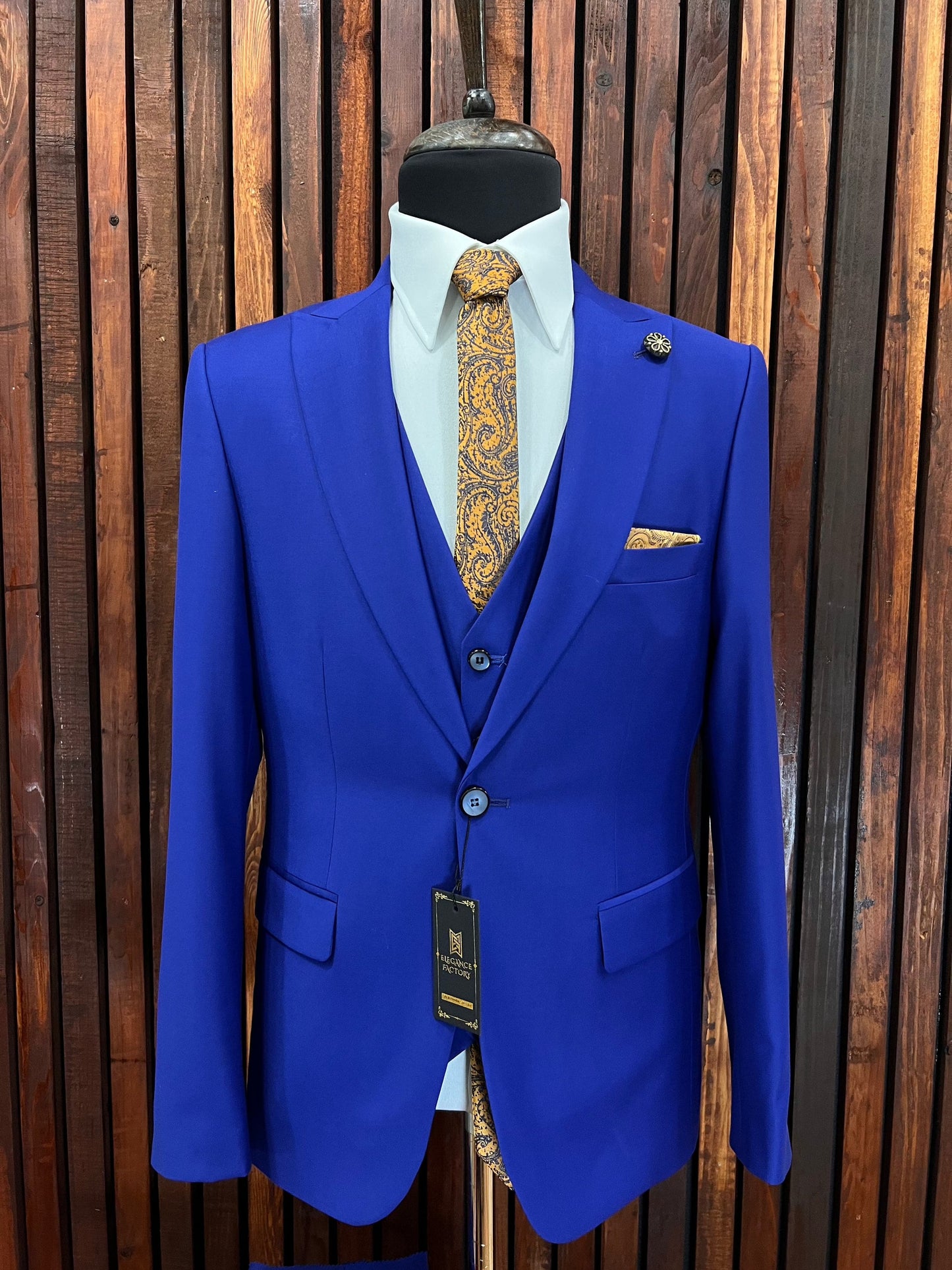 Men's Royal Blue Suit | Slim Fit Formal Wear for Weddings & Prom
